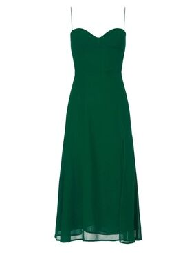 green emerald velvet dress Golden Hour Maxi Dress main image 1